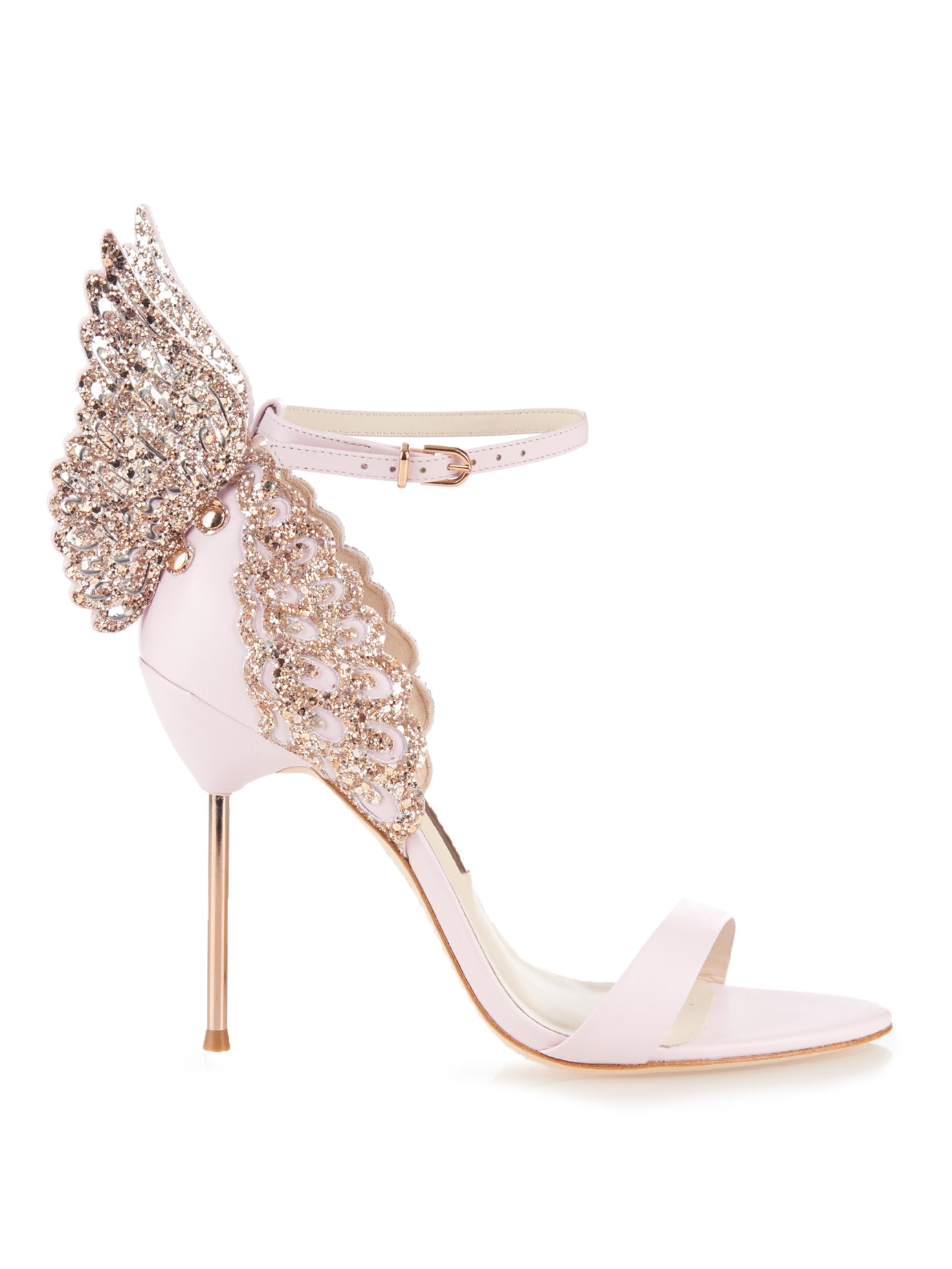 Lyst - Sophia Webster Evangeline Glitter Angel-wing Sandals in Pink