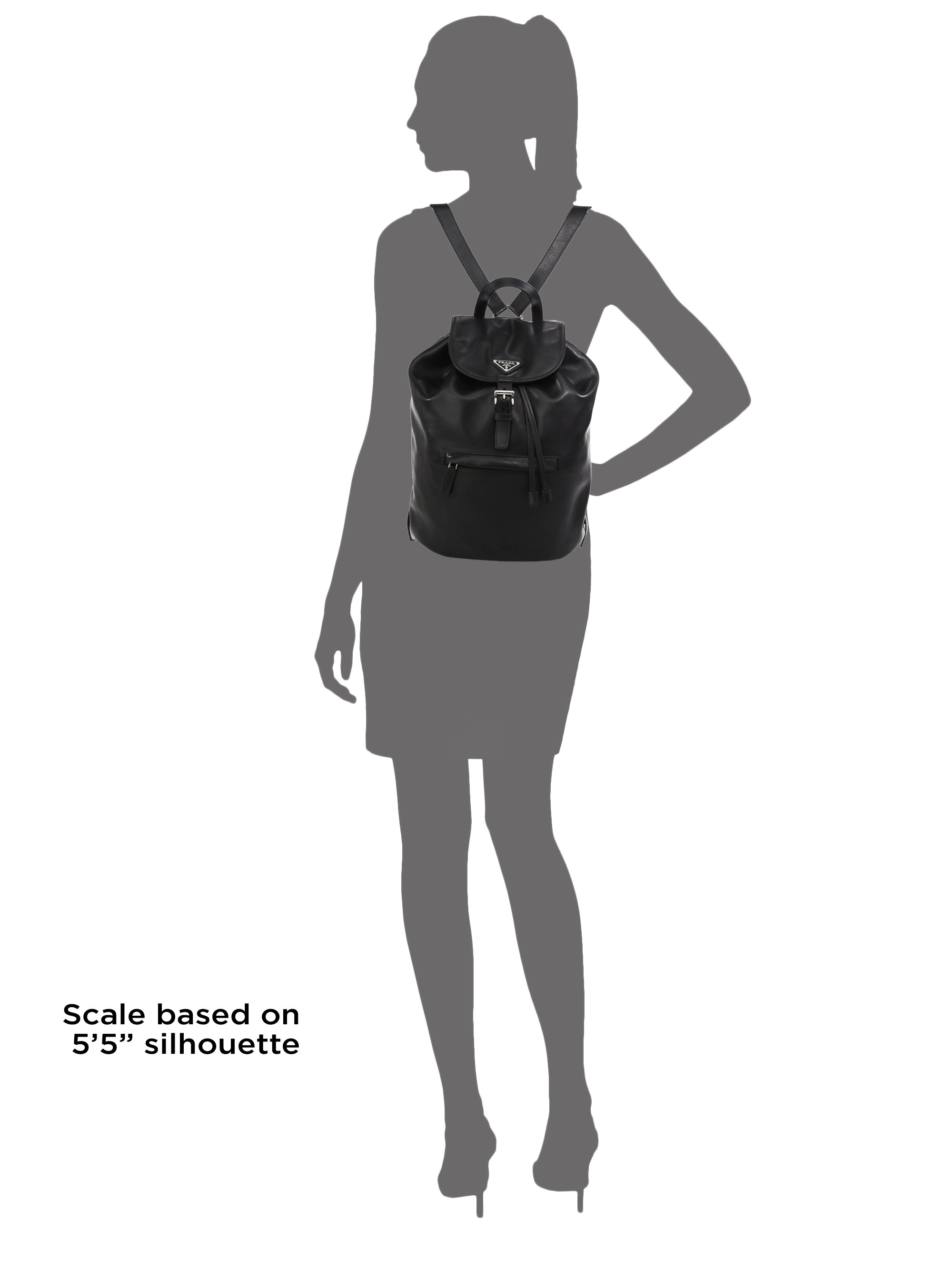 Prada Soft Calf One-pocket Backpack in Black (NERO-BLACK) | Lyst  
