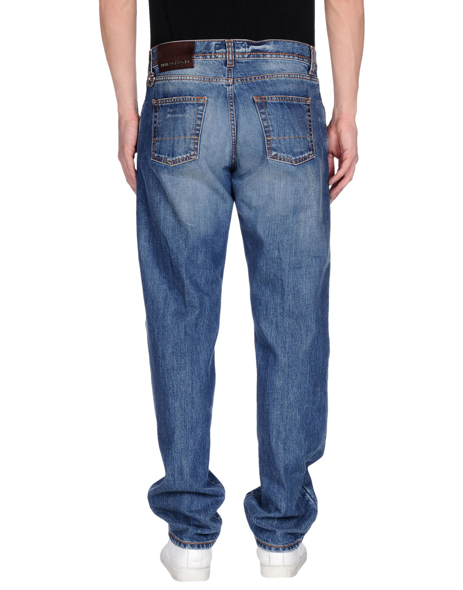 Richard James Brown Denim Trousers in Blue for Men - Lyst