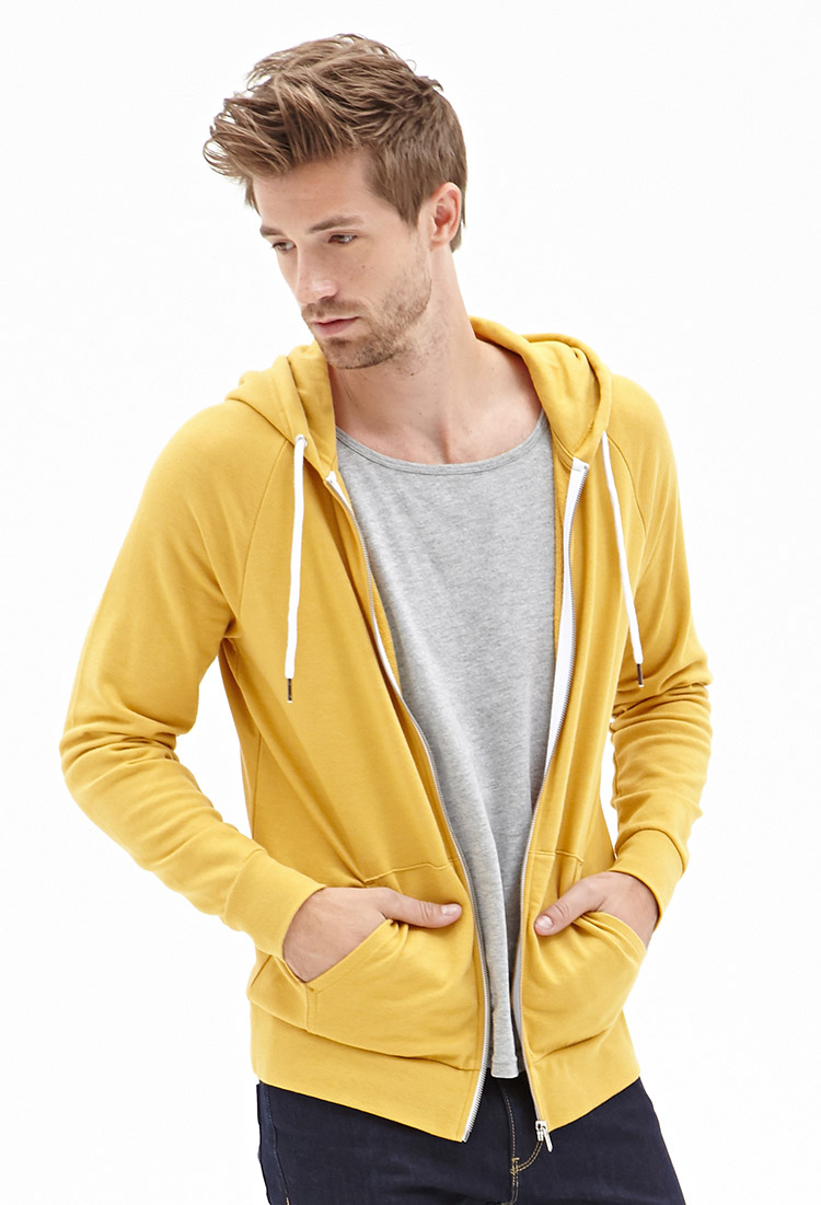 yellow hoodie outfit mens