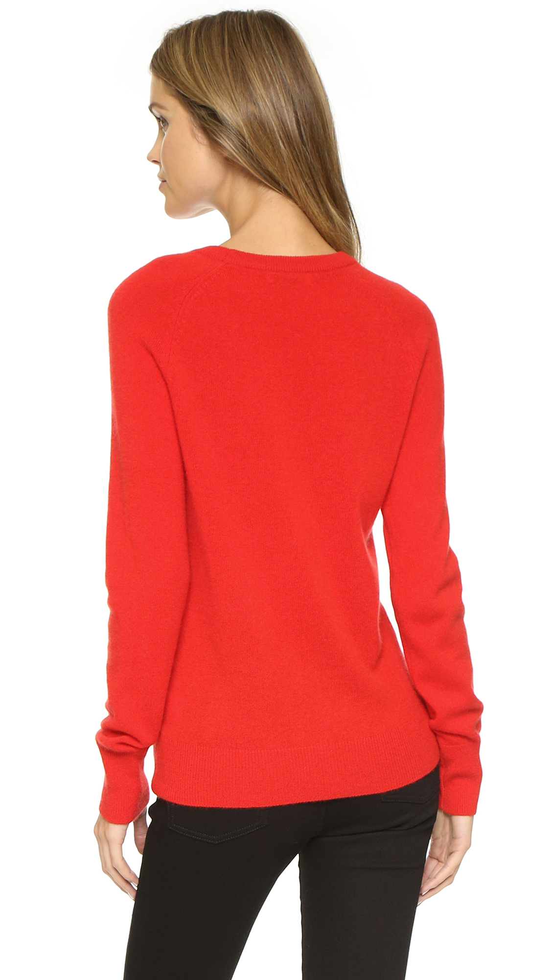 Lyst Equipment Sloane Crew Neck Sweater in Red