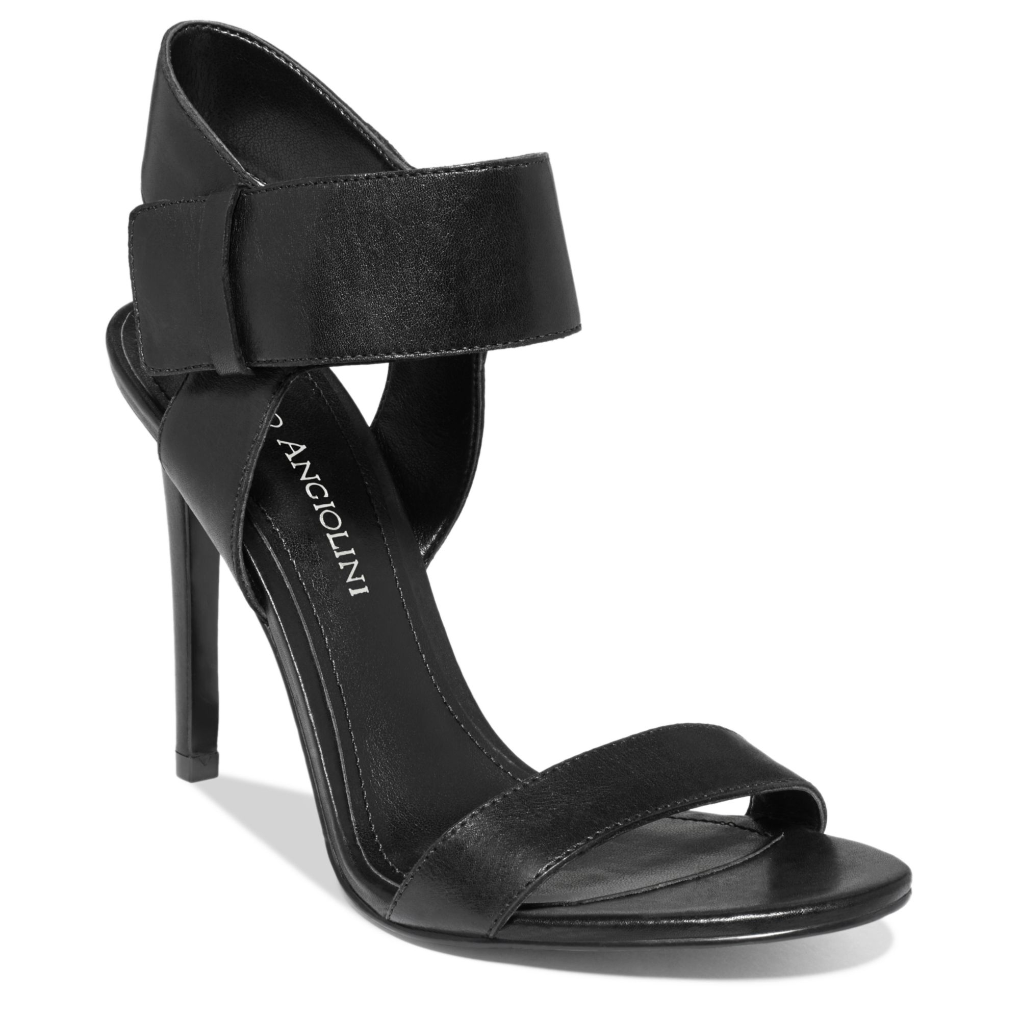 Enzo Angiolini Brodee Evening Sandals in Black (Black Leather) | Lyst