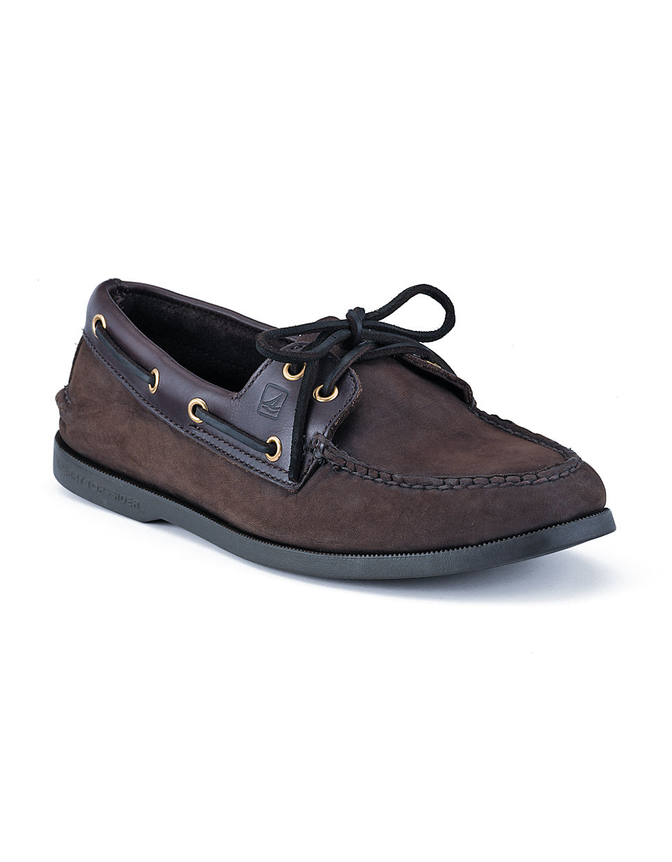 sperry top sider brown leather boat shoes