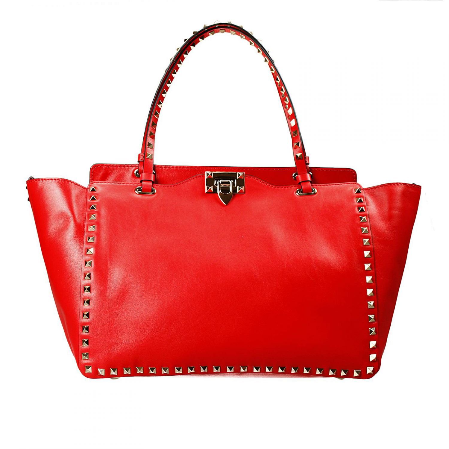 Valentino Handbag Bag Rockstud Shopping Medium in Pink (Coral out of ...