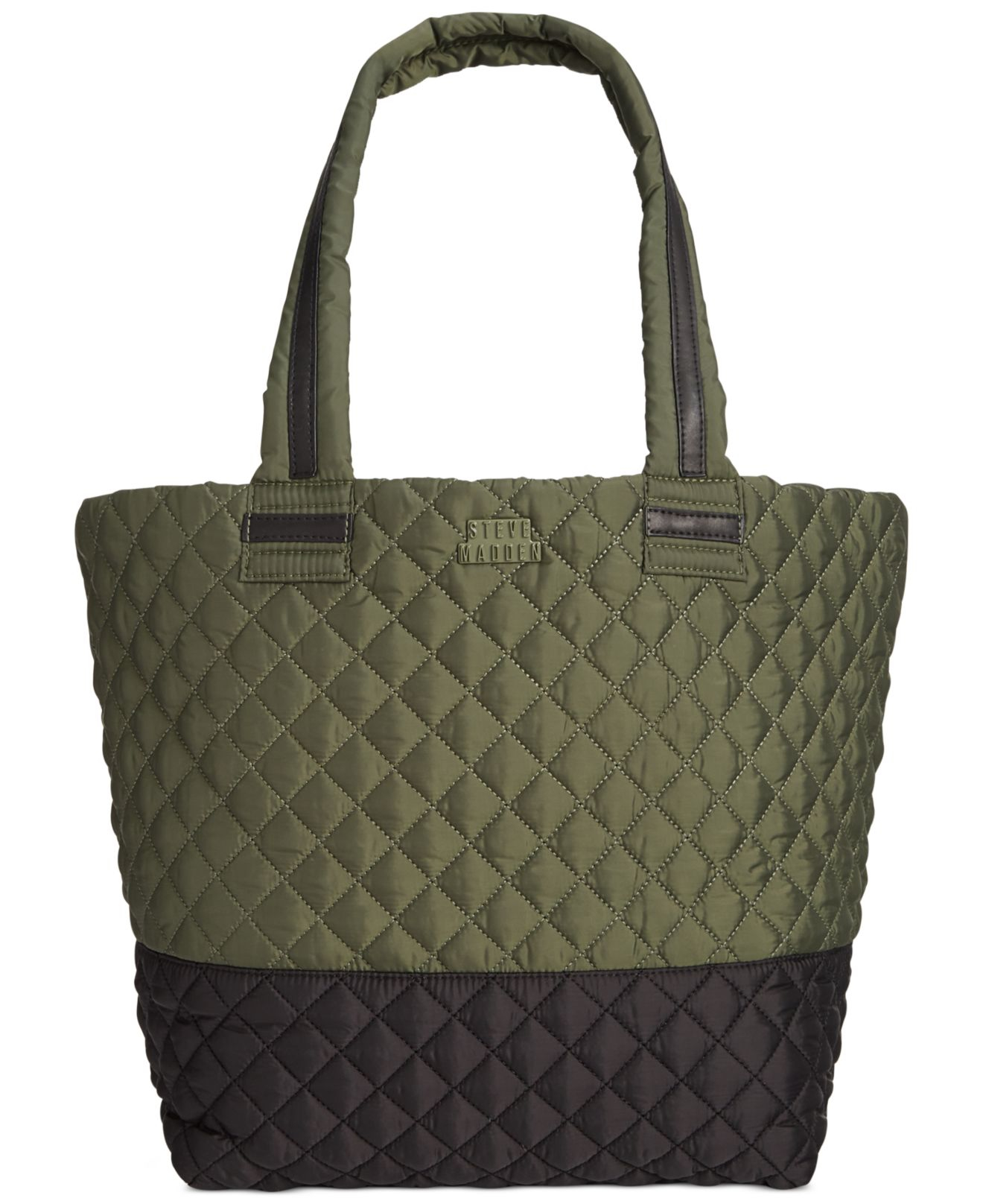 Steve madden Broverr Quilted Active Tote in Black (Olive/Black) | Lyst