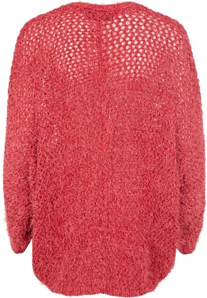 River Island Pink Long Sleeve Fluffy Cardigan in Pink | Lyst