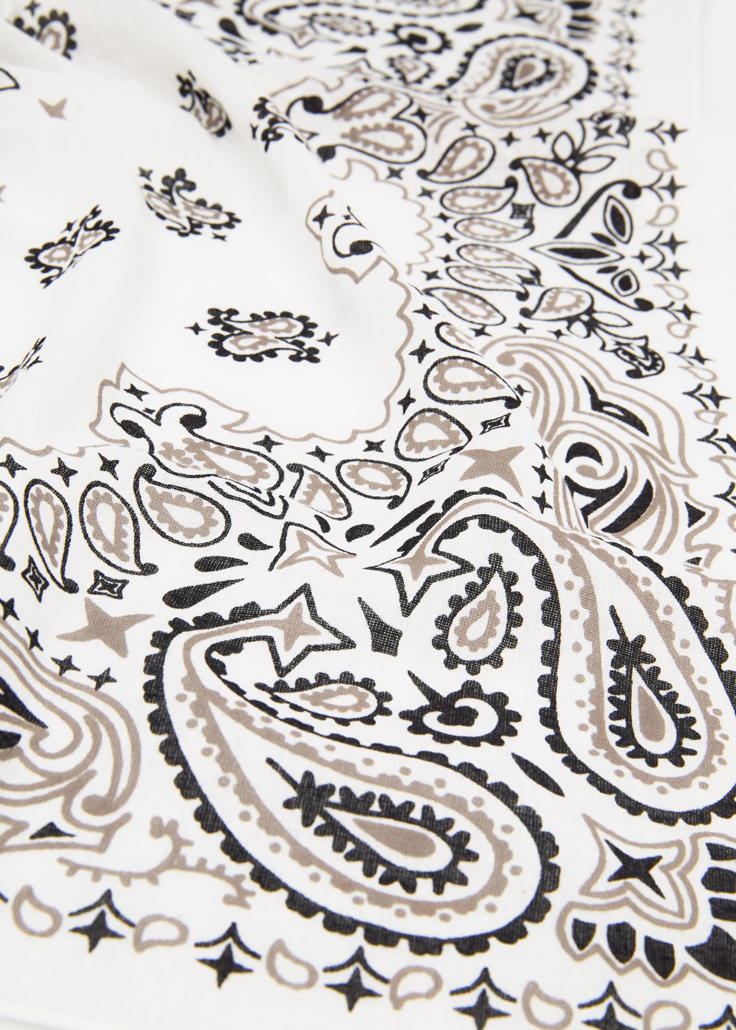 Off White Bandana Print Scarf
