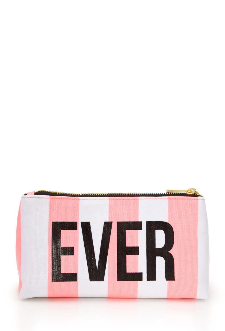 Lyst - Forever 21 Whatever Makeup Bag in Pink