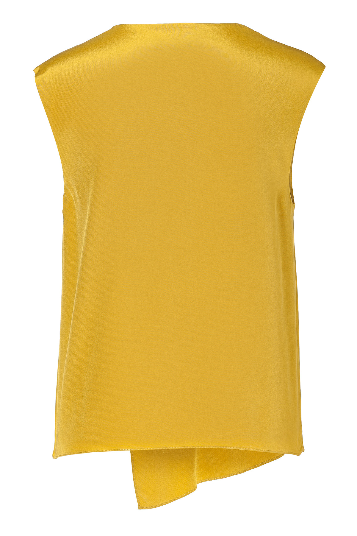 Lyst - Tibi Mustard Silk Top in Yellow