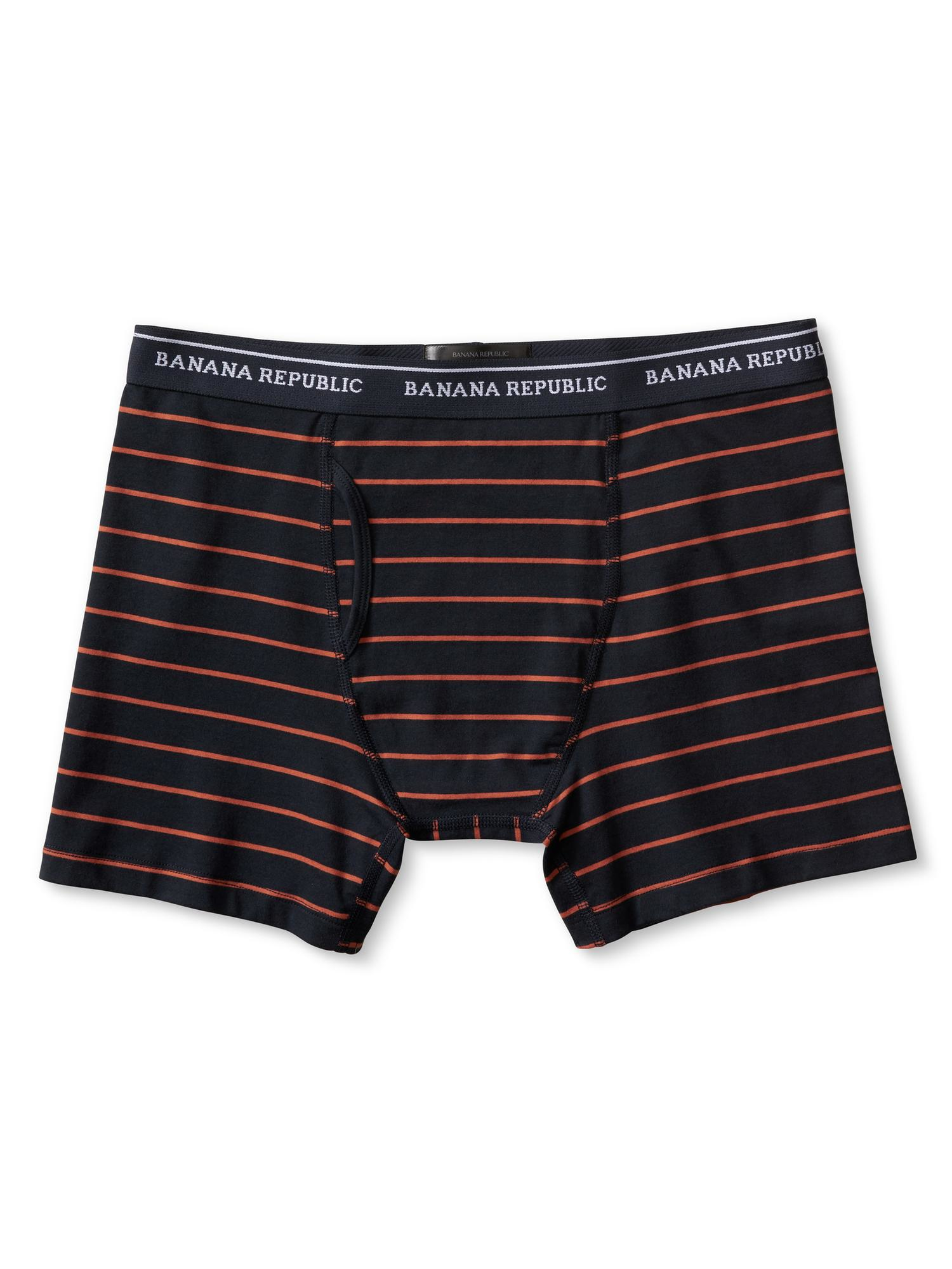 Banana republic Factory Stripe Boxer Brief in Black for Men (Marmalade