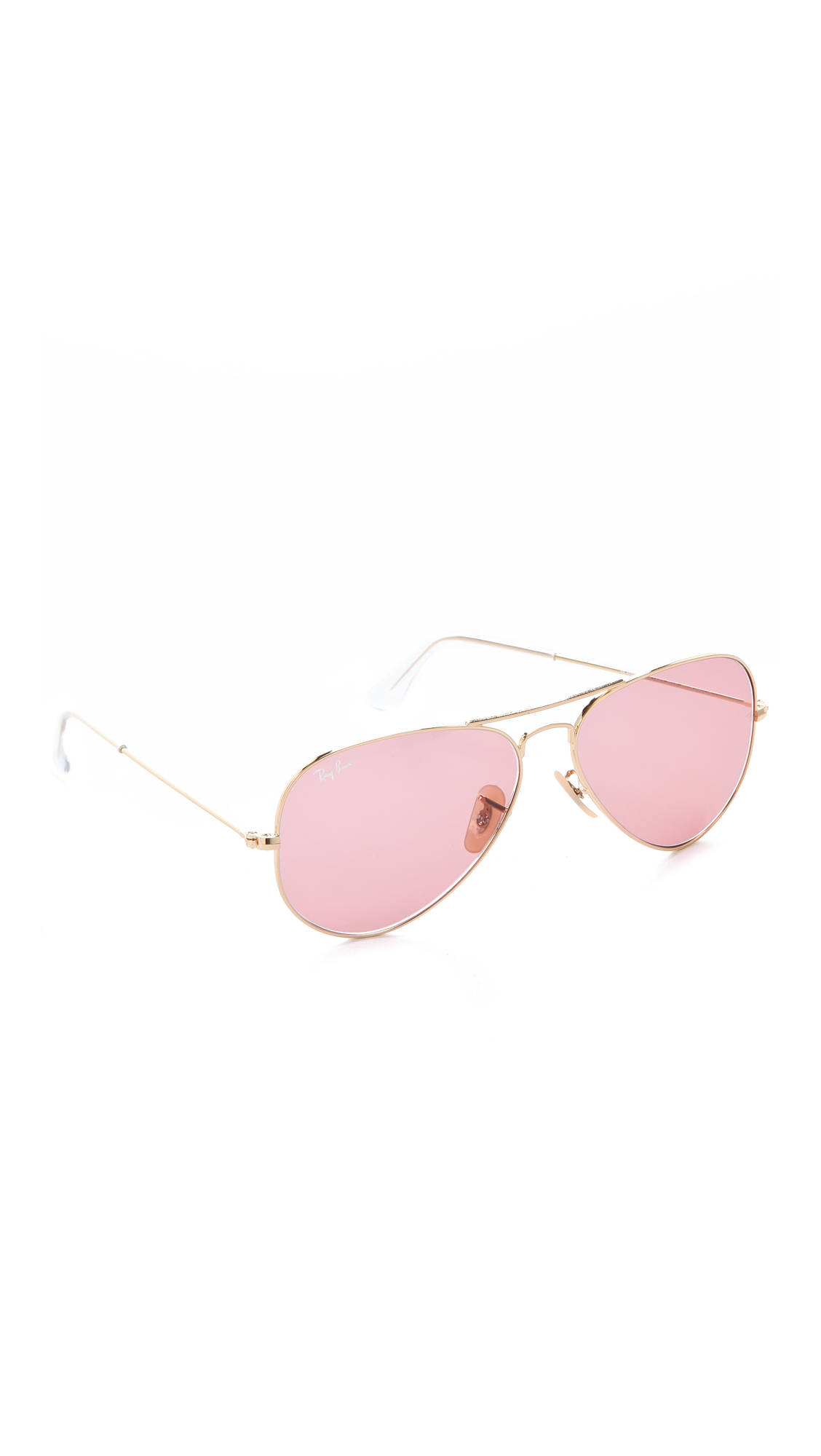ray ban pink aviator sunglasses