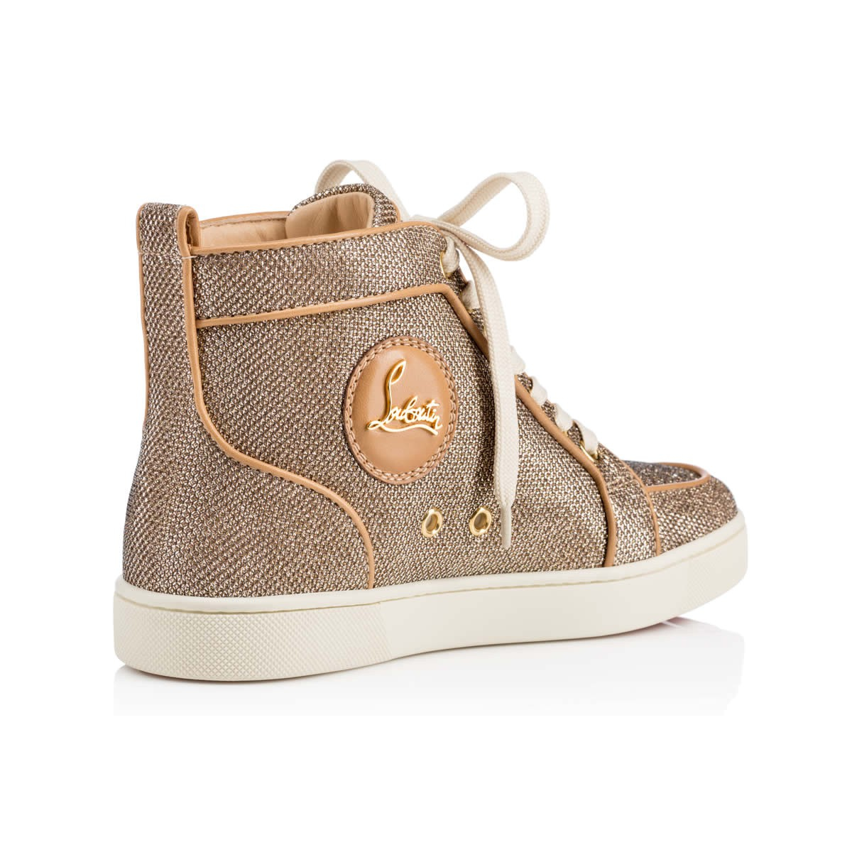 christian louboutin roller 1c1s men\u0026#39;s flat Black/Gold Suede ...  