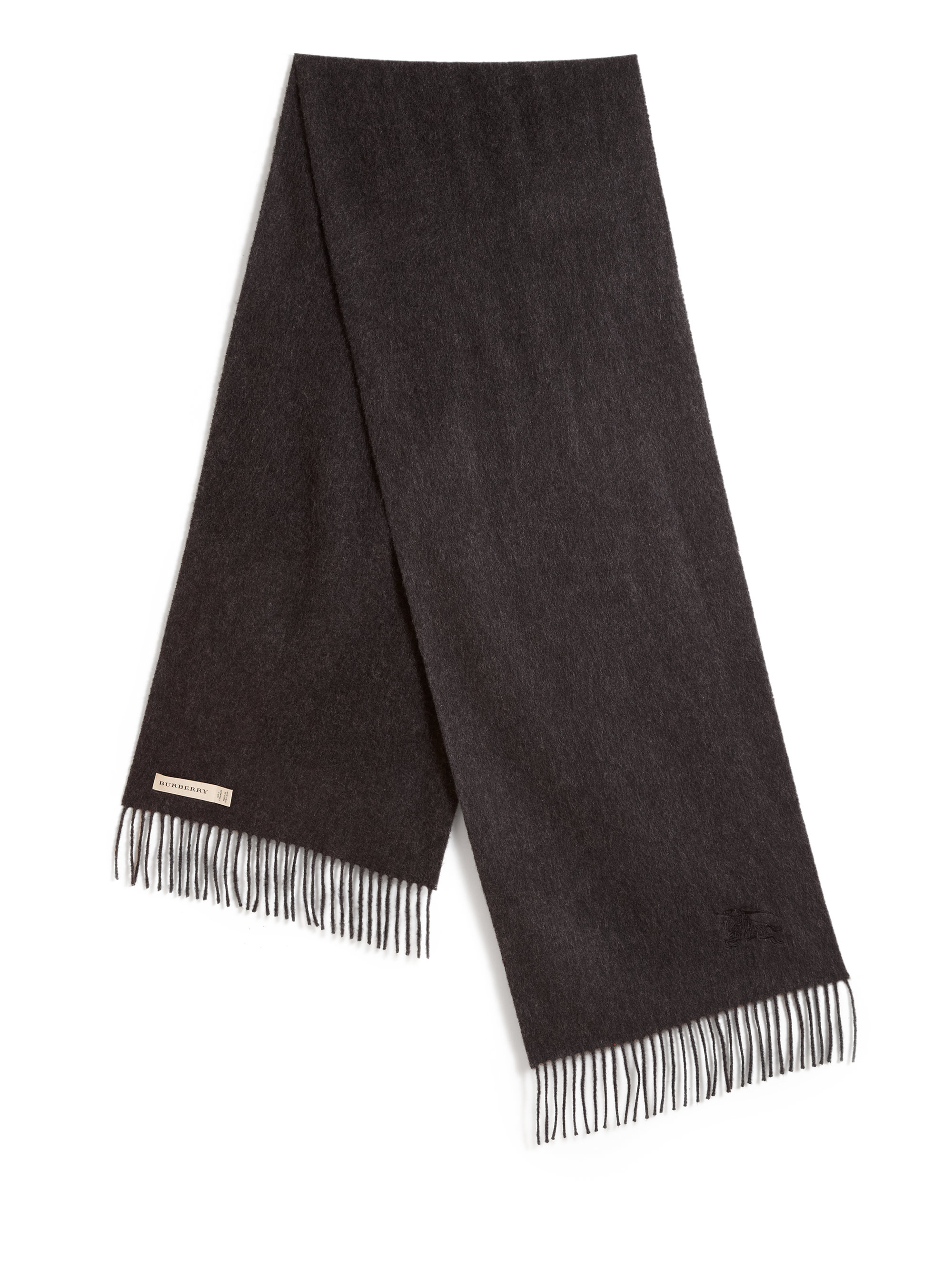 Lyst - Burberry Heritage Cashmere Scarf in Gray for Men