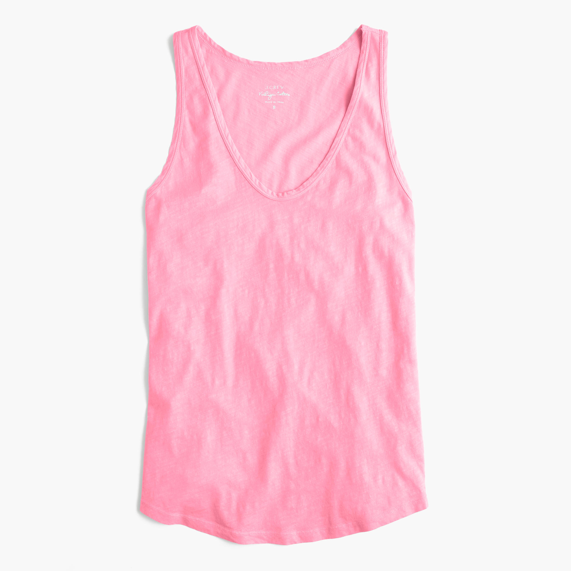 Lyst - J.Crew Vintage Cotton Tank Top in Pink