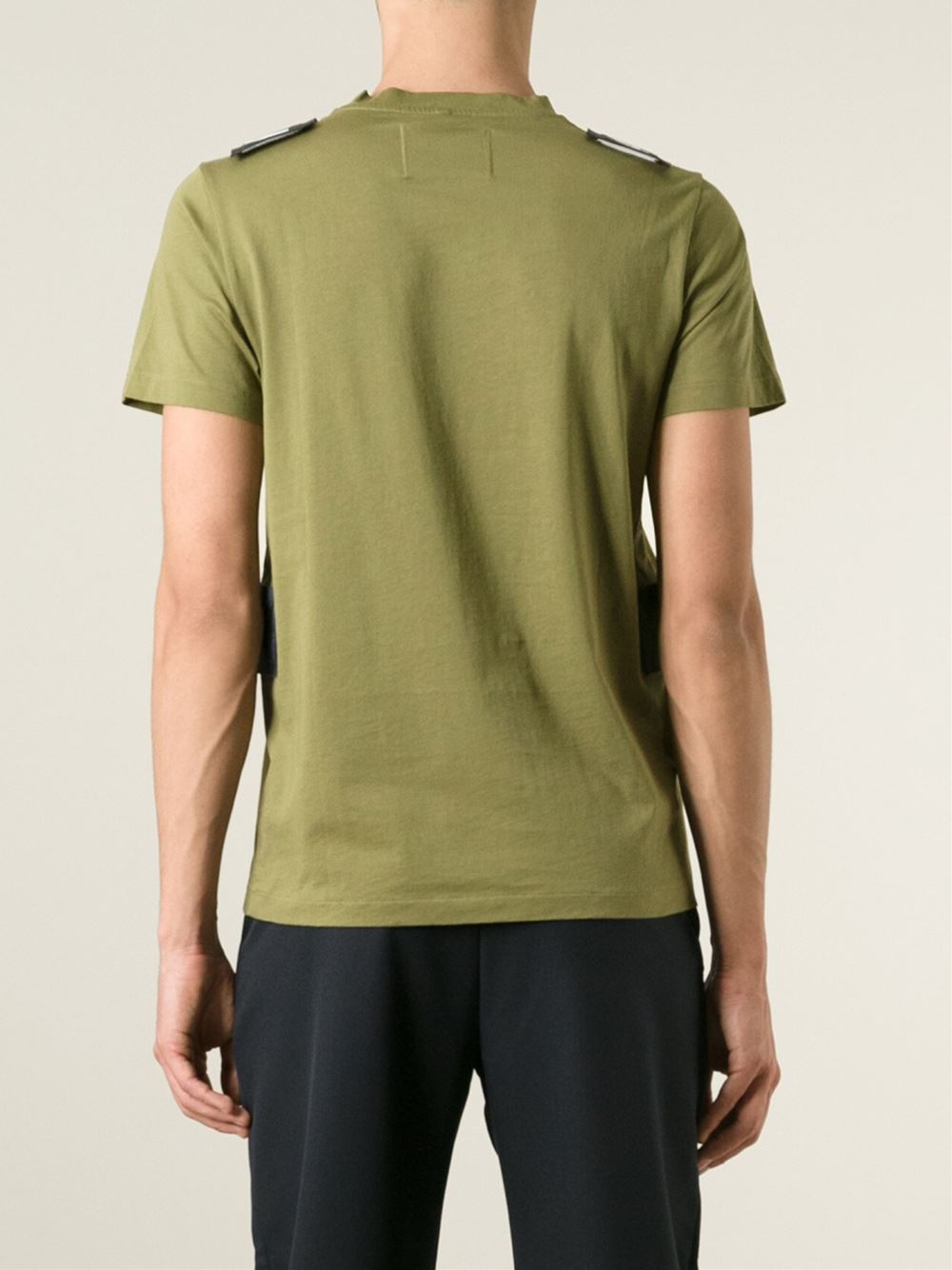 Matthew miller Removable Velcro Tags Tshirt in Green for Men Lyst
