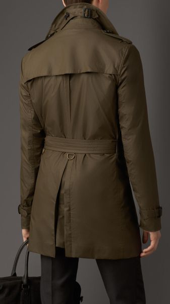 Burberry Showerproof Technical Fabric Trench Coat in Green for Men ...