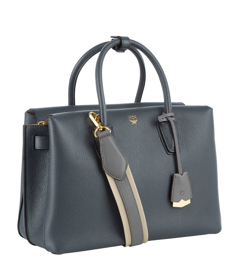 Mcm Medium Milla Tote in Gray | Lyst