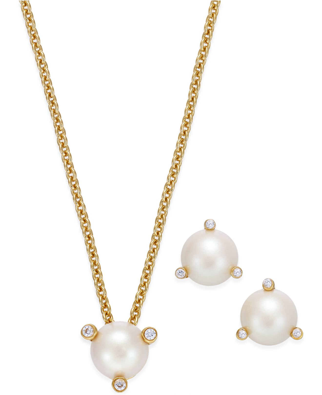 Lyst Kate Spade New York 14k Gold Plated Imitation Pearl Stud Gallery