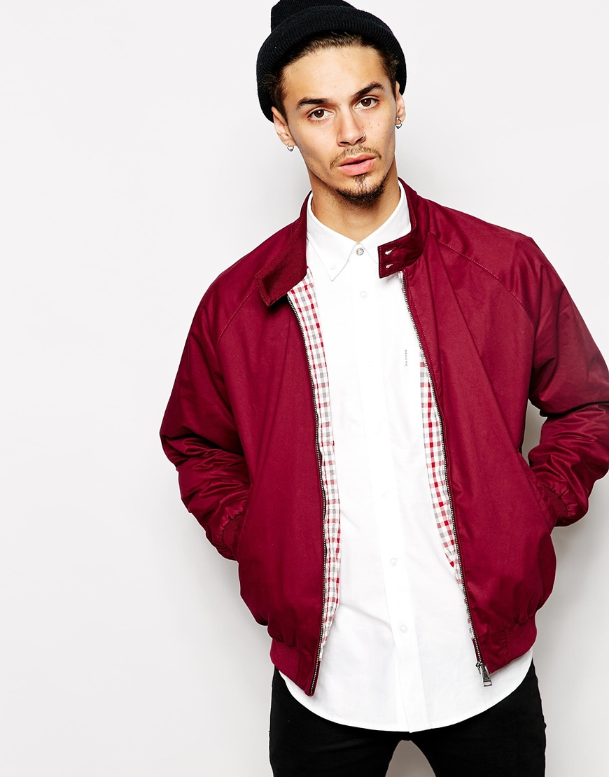 Download Lyst - Ben Sherman Harrington Jacket in Red for Men