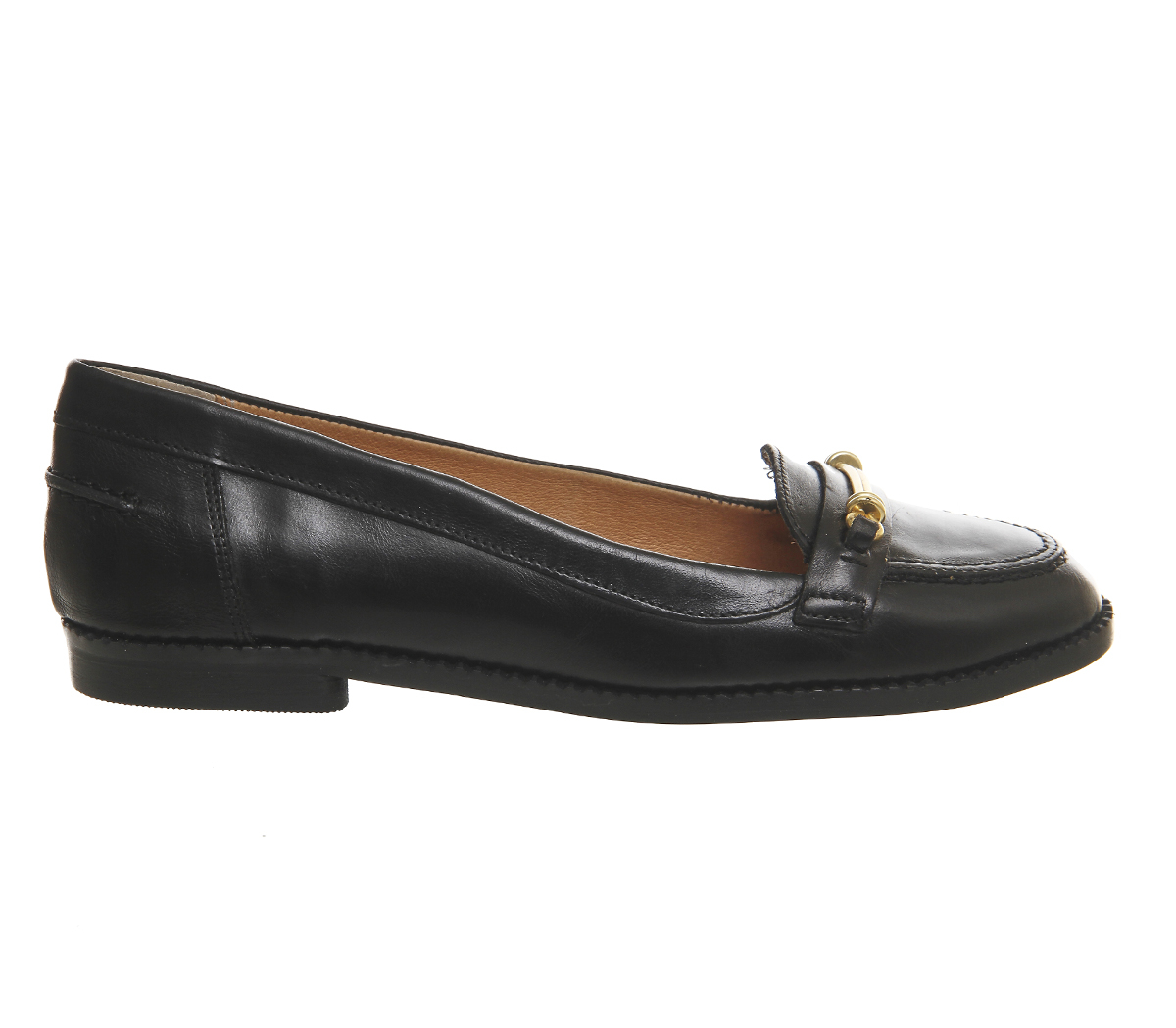 office black loafers office ralph metal trim loafers in black lyst office black loafers office ralph metal trim loafers in black lyst