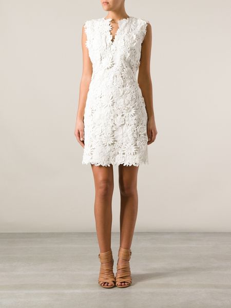 Tory Burch Merida Dress in White | Lyst