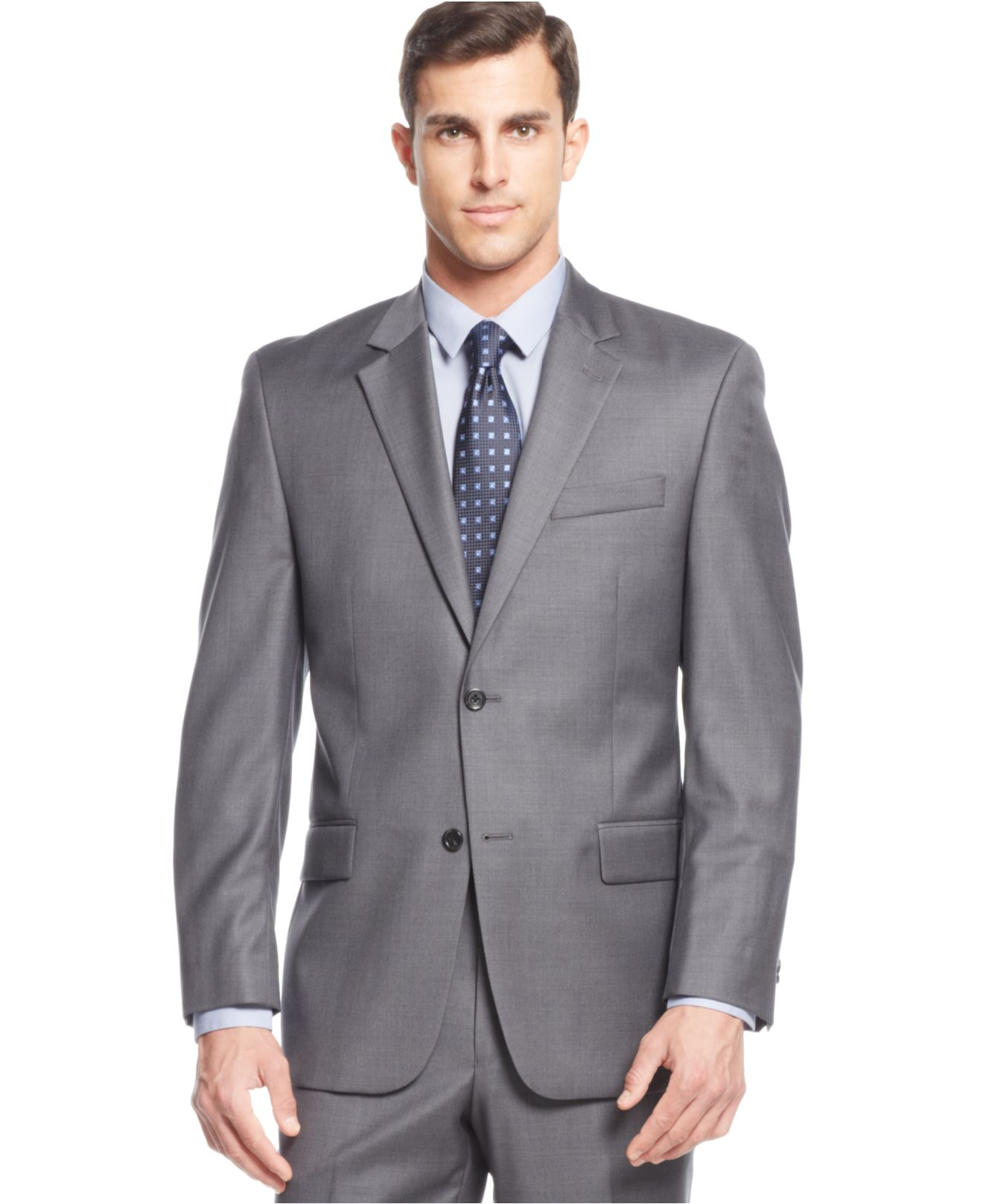 Lyst - Michael Kors Michael Solid Grey Suit in Gray for Men