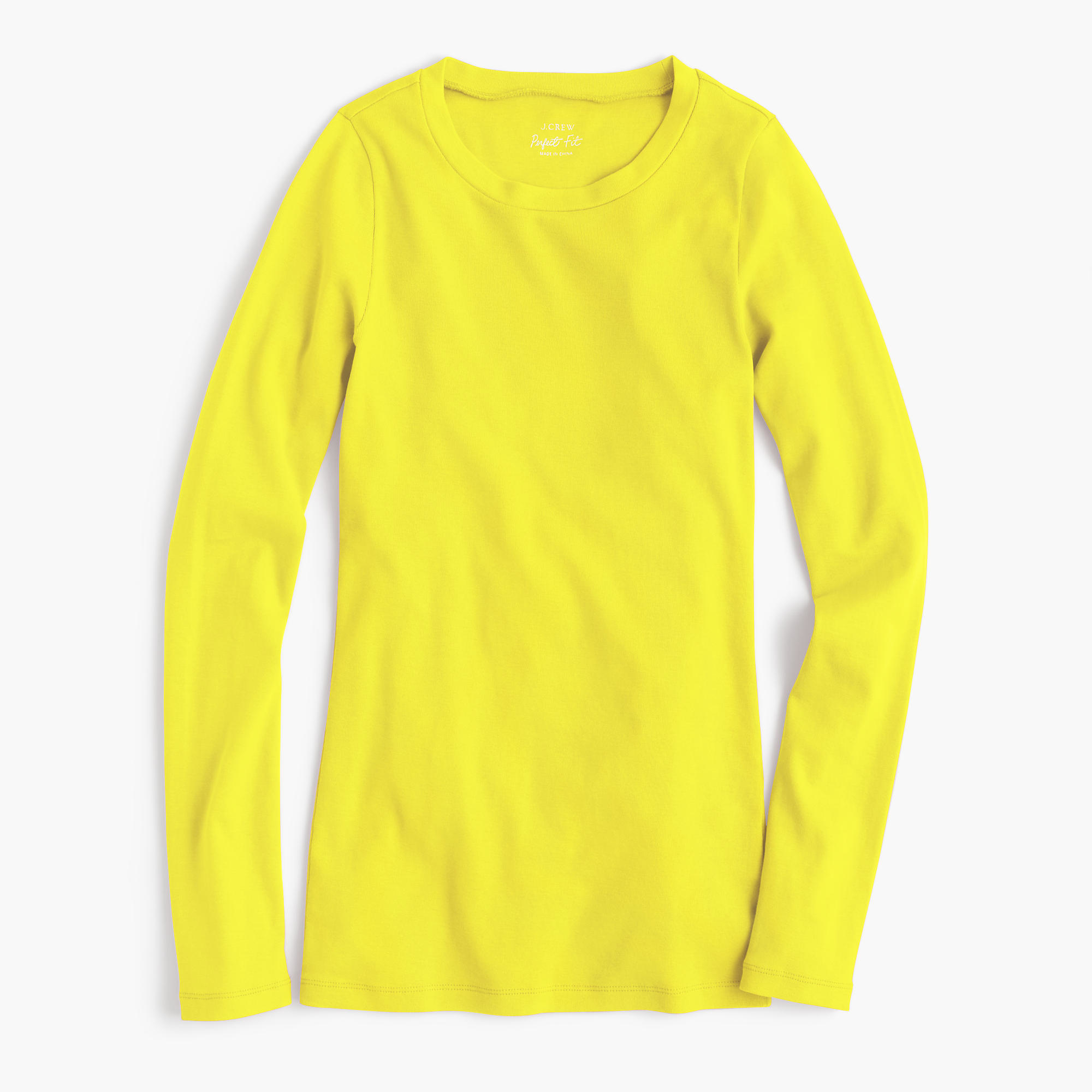 long sleeve neon yellow shirt