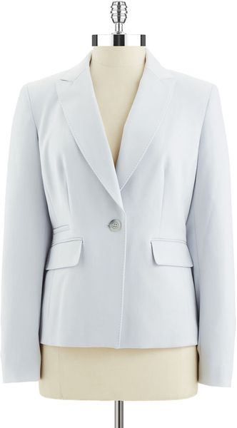 Anne Klein Before Sunrise Blazer in White (Dove) | Lyst