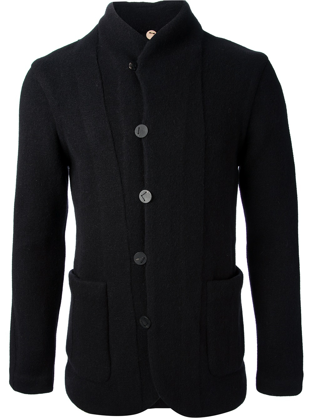 Lyst - Label Under Construction Shawl Collar Cardigan in Black for Men