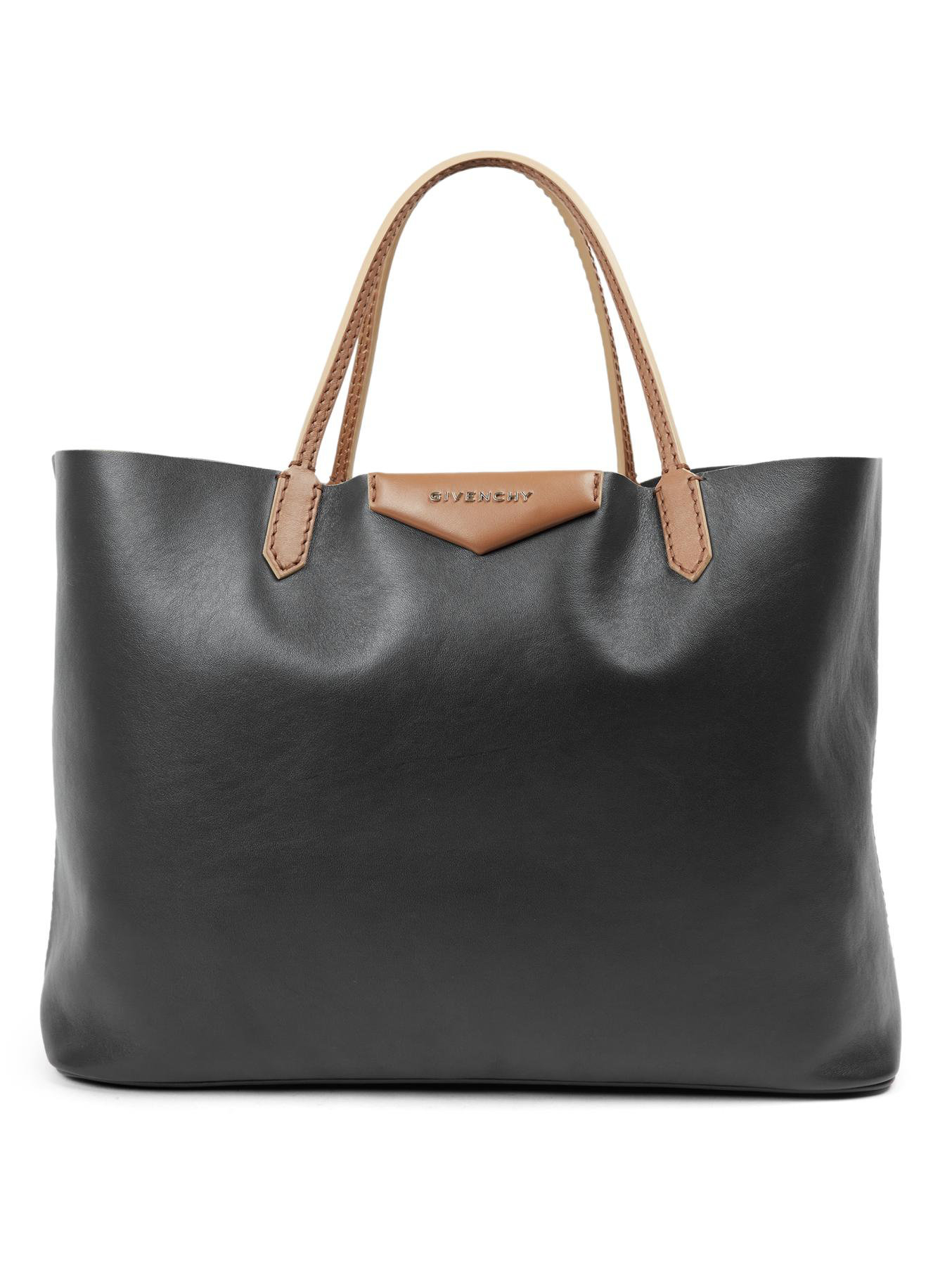 Lyst - Givenchy Antigona Large Two-tone Leather Tote in Black