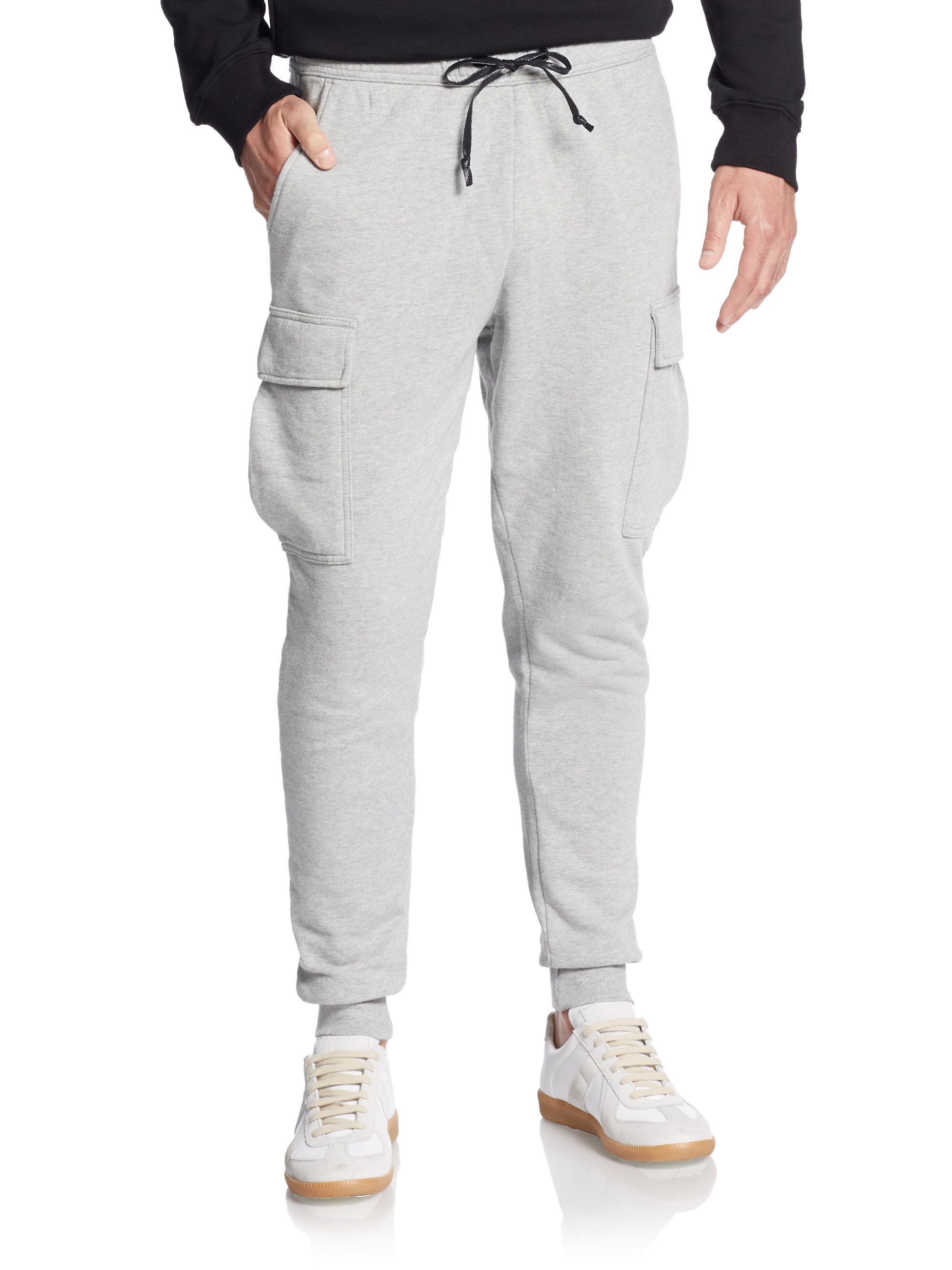 Lyst - Hudson Jeans Cargo Sweatpants in Gray for Men