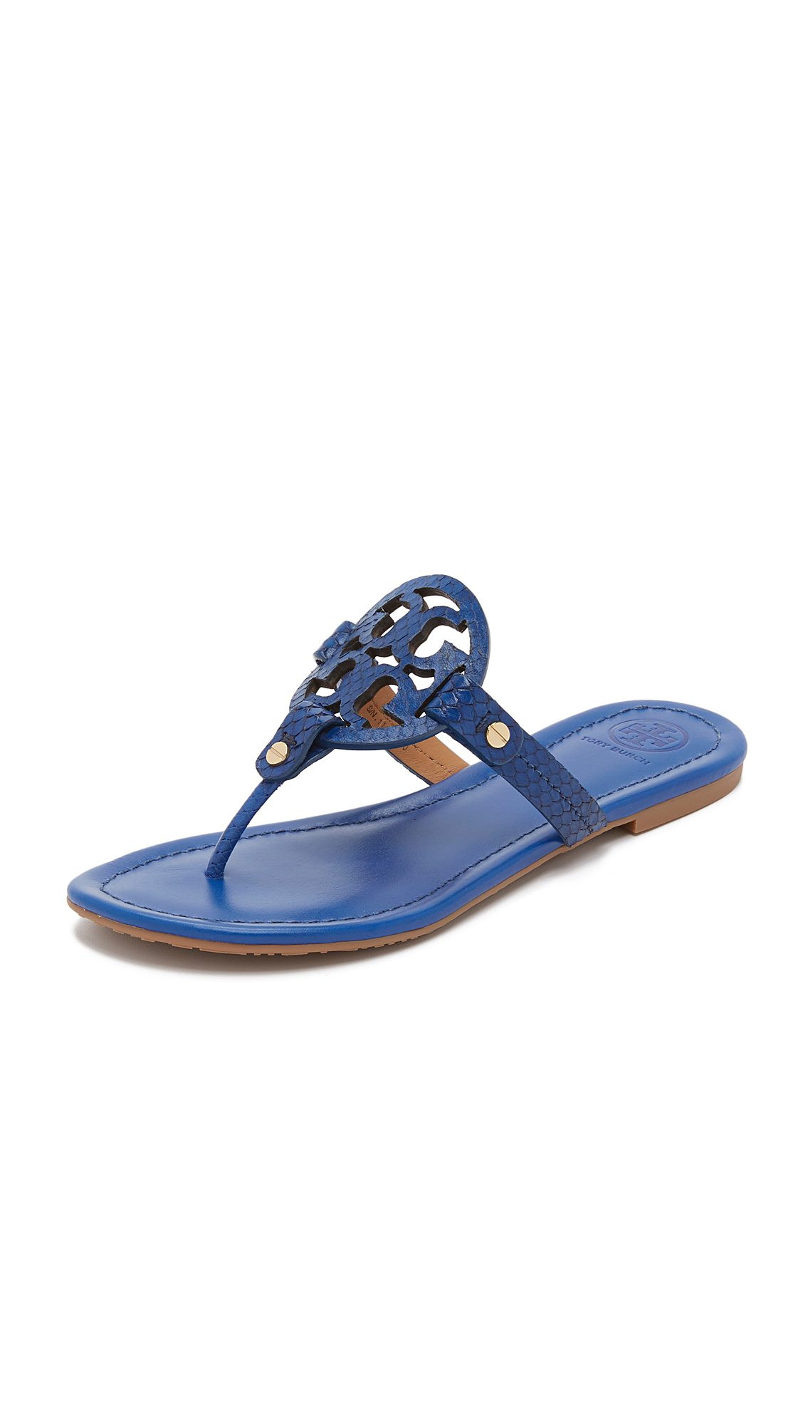 Lyst - Tory Burch Miller Sandals in Blue
