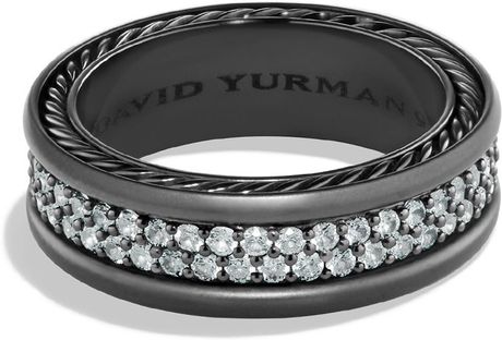 lyst fullscreen yurman sapphire titanium row ring grey david two