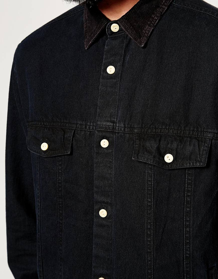 Lyst - Asos Denim Overshirt In Long Sleeve in Black for Men