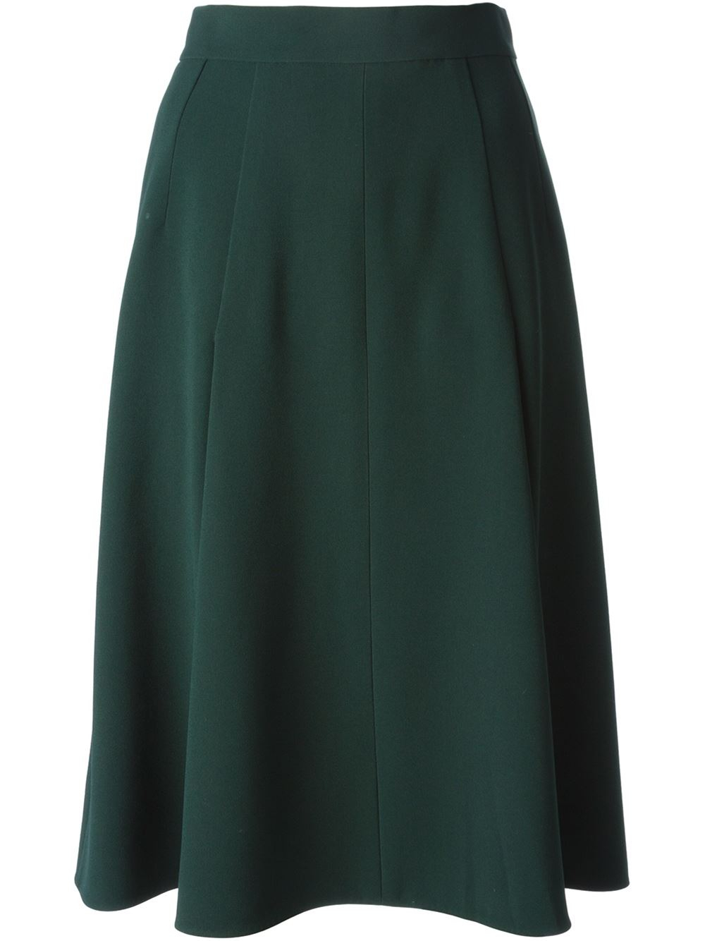 Lyst - Dolce & gabbana Soft Pleats Skirt in Green