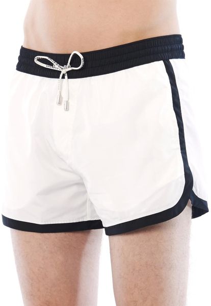 Dolce & Gabbana Muhammad Ali Boxing Swim Shorts in White for Men | Lyst