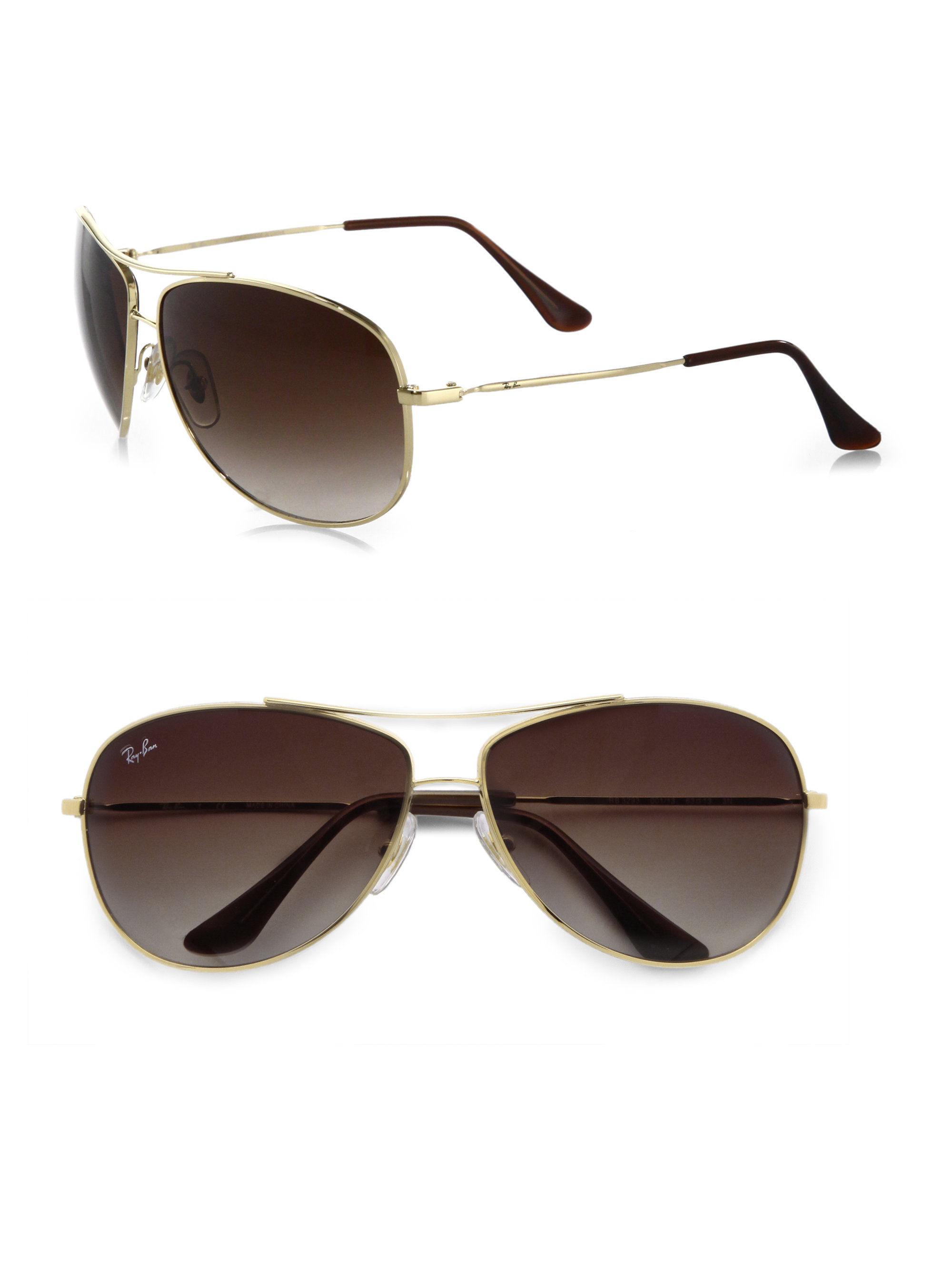 ray ban aviator wrap around sunglasses