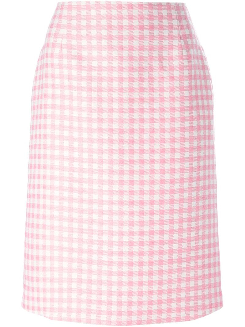 Pink Gingham Skirt 24