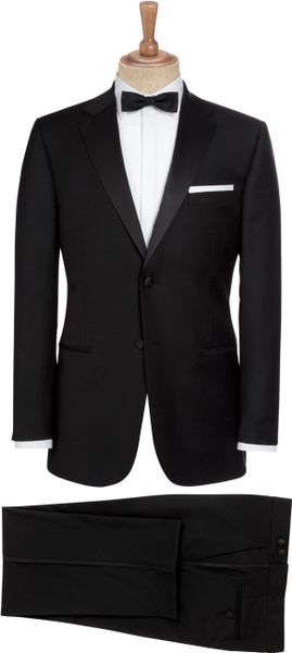 John Lewis Notch Lapel Dinner Suit Jacket in Black for Men | Lyst