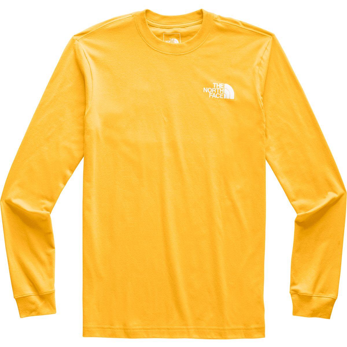 north face yellow t shirt