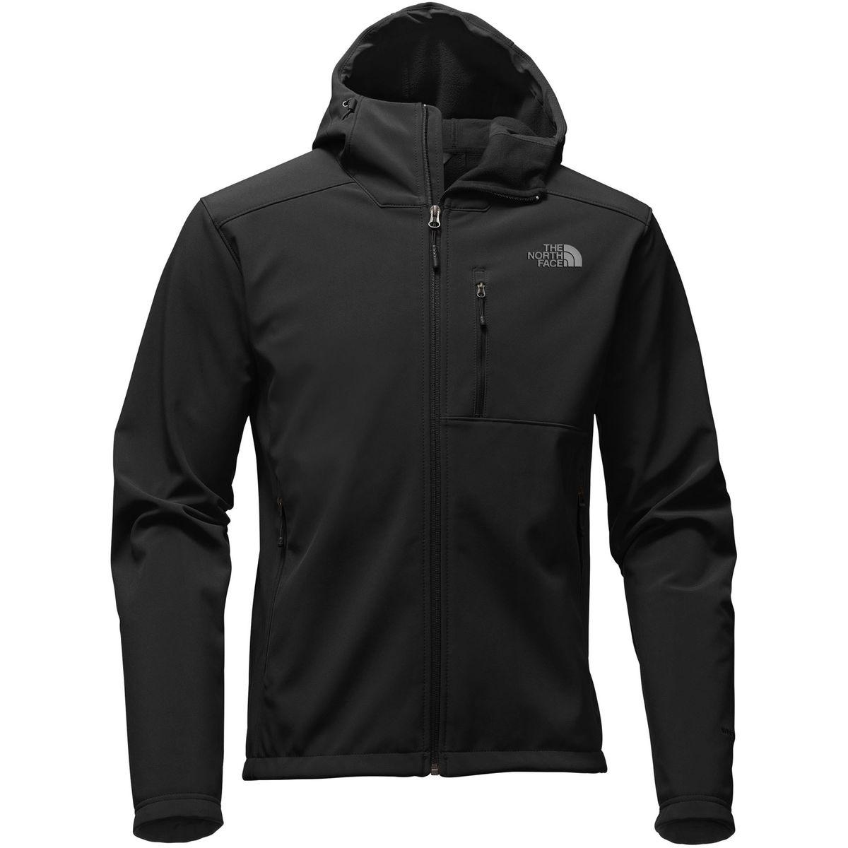 The North Face Fleece Apex Bionic 2 Hooded Softshell Jacket in Black ...