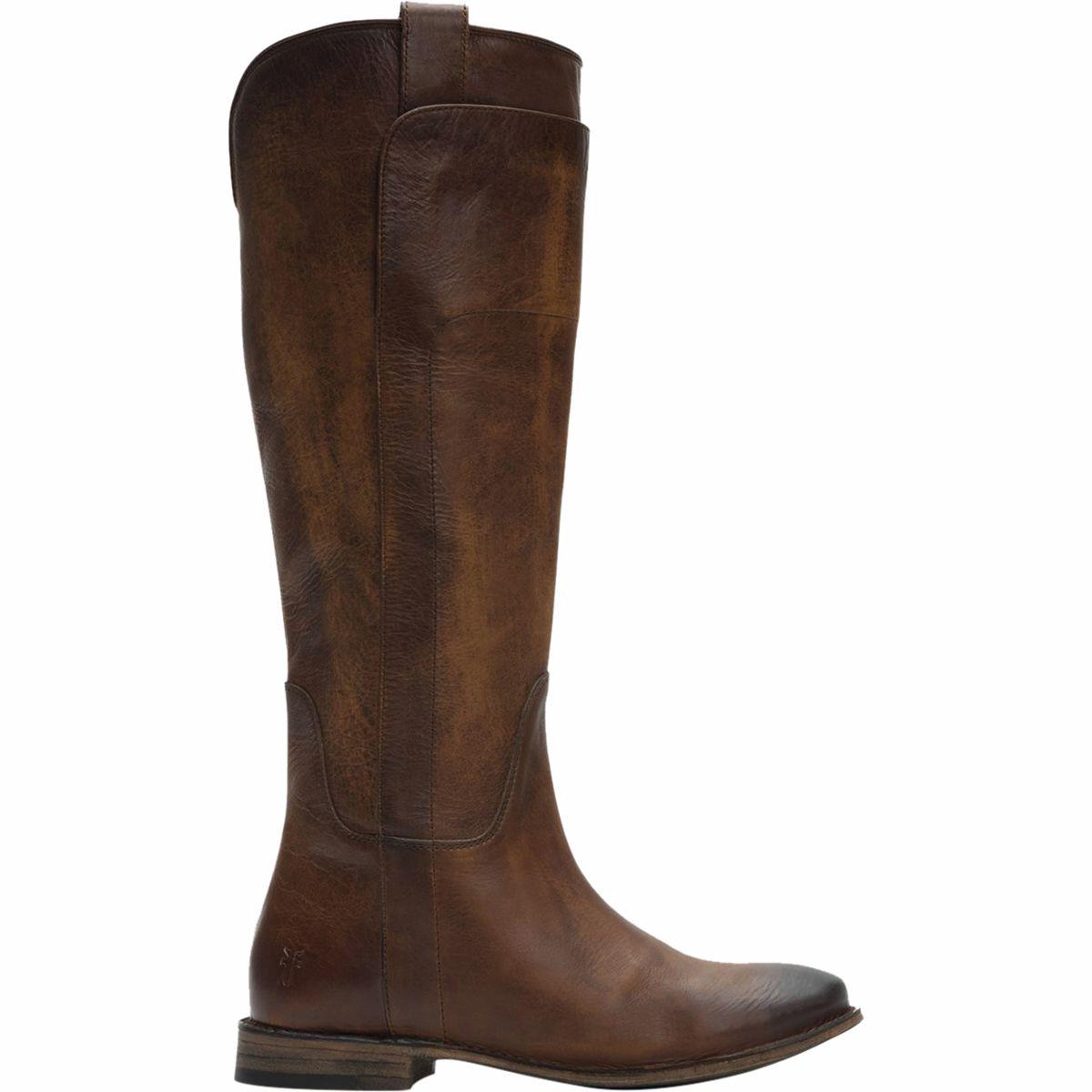 Frye Leather Paige Tall Riding Boot in Dark Brown (Brown) - Lyst