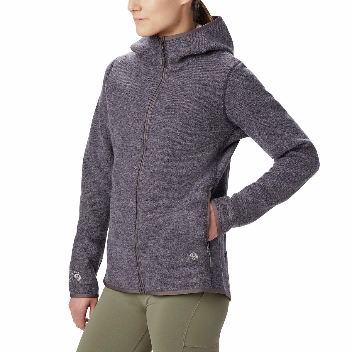 Mountain Hardwear Fleece Hatcher Fullzip Hooded Jacket in Purple Lyst