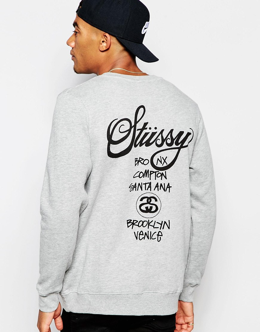 Nael Coce Stussy World Tour Hoodie Grey nael coce stussy world tour hoodie grey