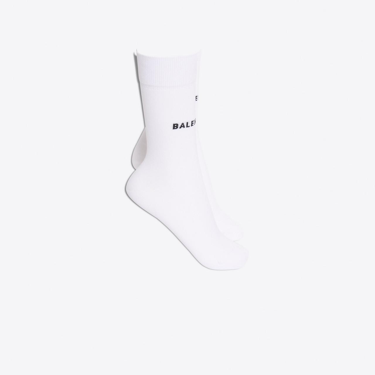 Balenciaga Socks in White / Black (White) - Lyst