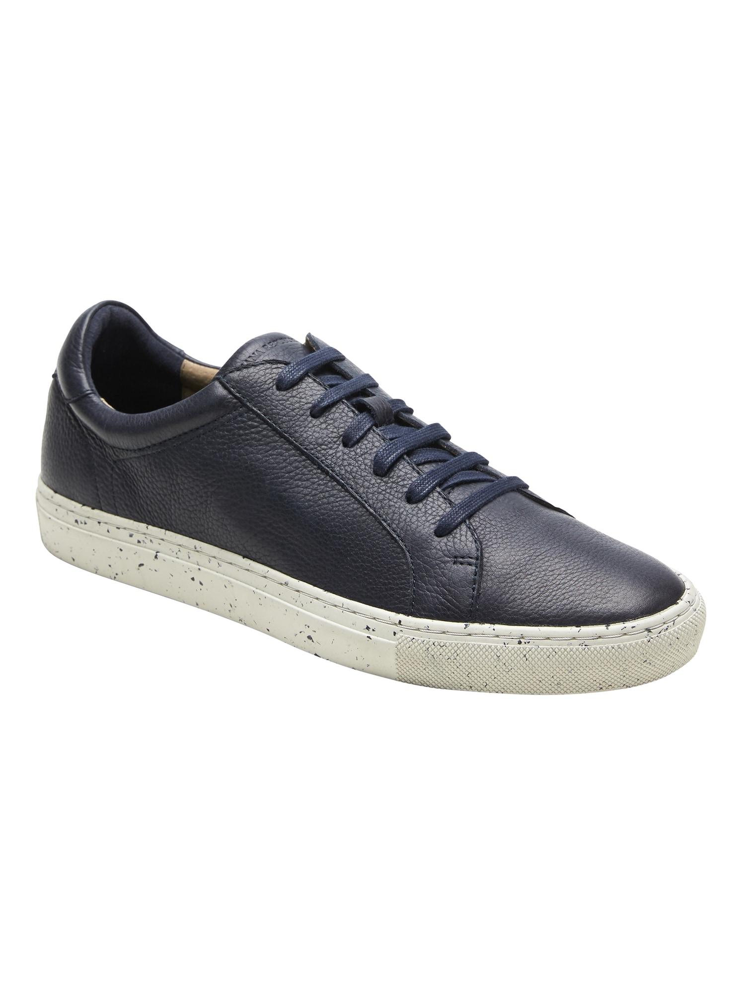 Banana Republic Suede Nicklas Speckled-sole Sneaker in Navy (Blue) for ...