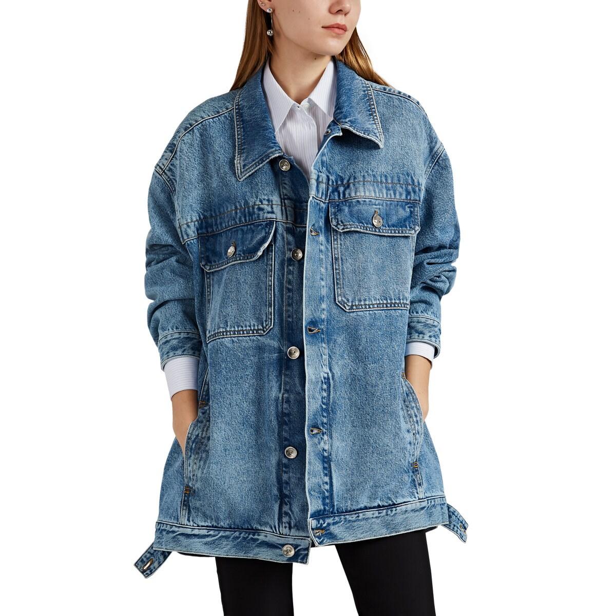 Maison Margiela Denim Oversized Jacket in dk. Blue (Blue) - Lyst