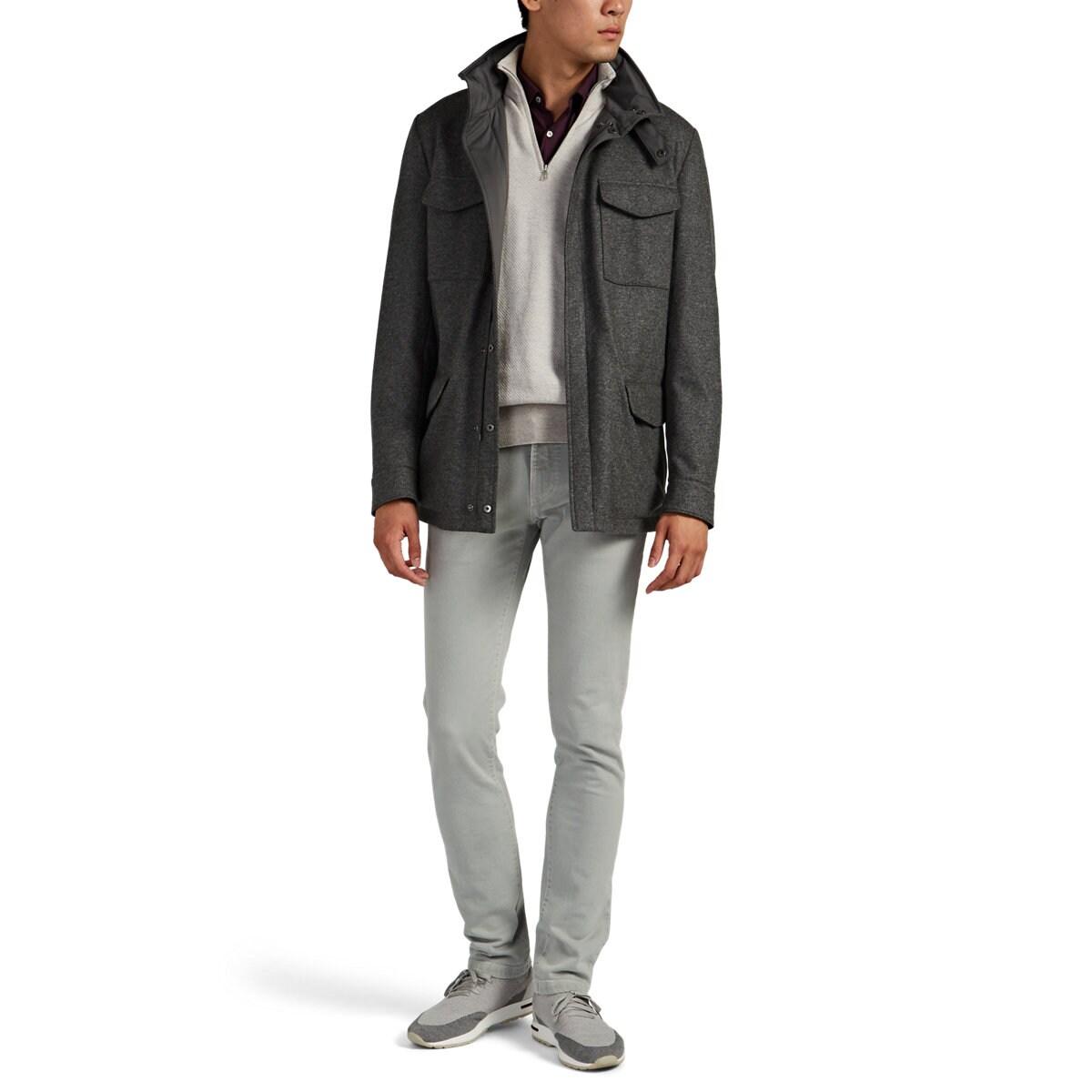 Loro Piana Traveller Reversible Cashmere & Techtwill Field Jacket in