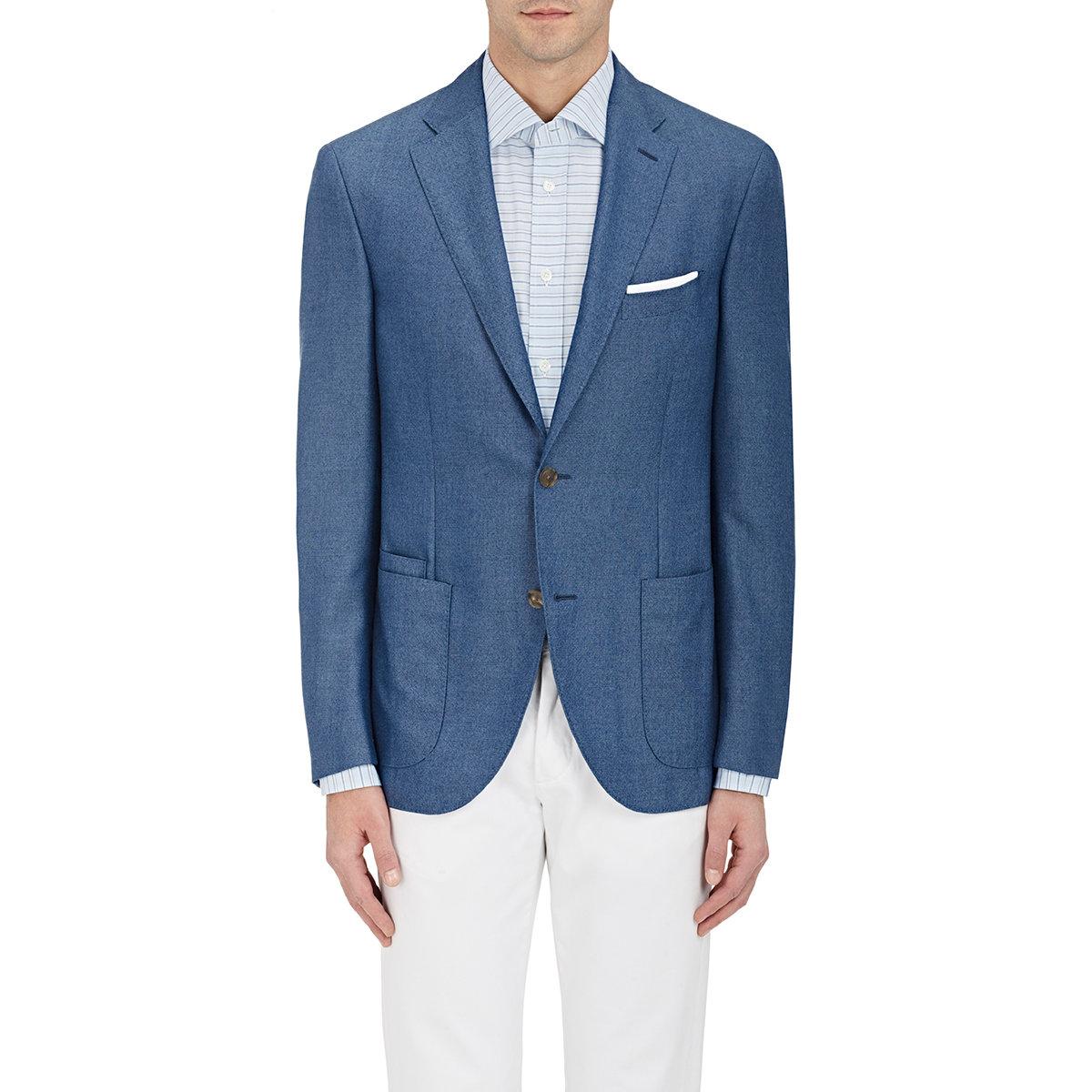 Luciano barbera Cashmere Two in Blue for Men | Lyst