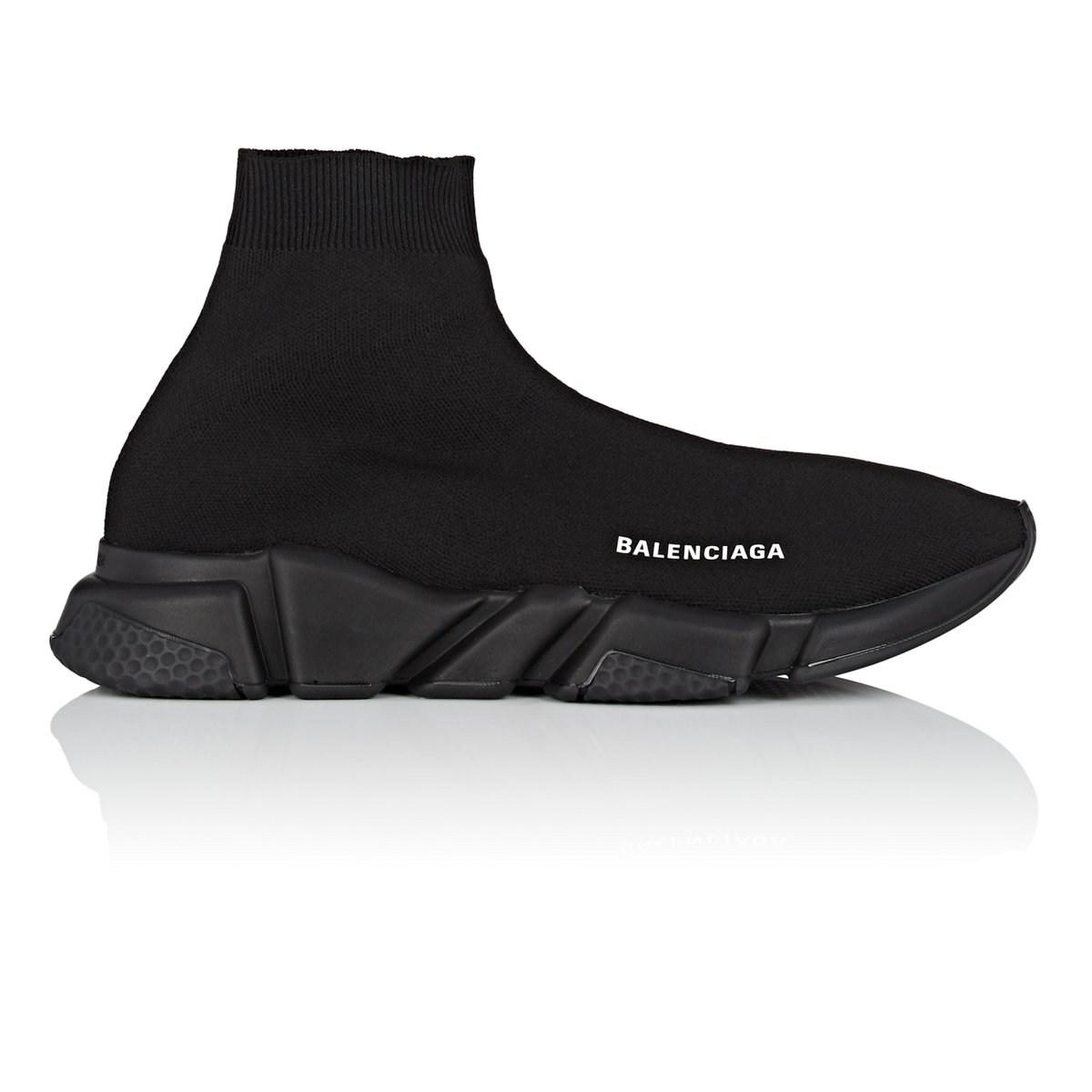Balenciaga Speed Knit Sneakers in Black for Men - Lyst